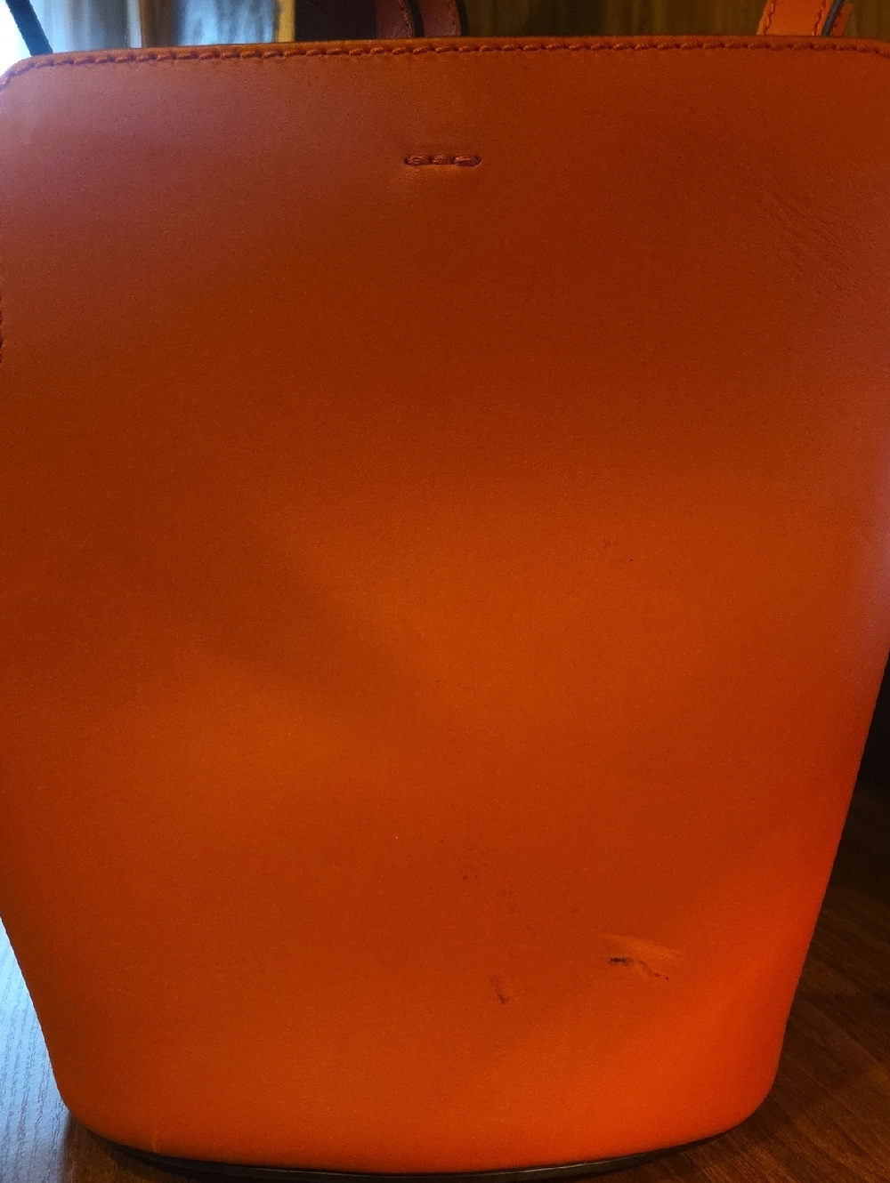 NWT Authentic Burberry Handbag Supple Calfskin Bucket Clementine - Picture 16 of 16